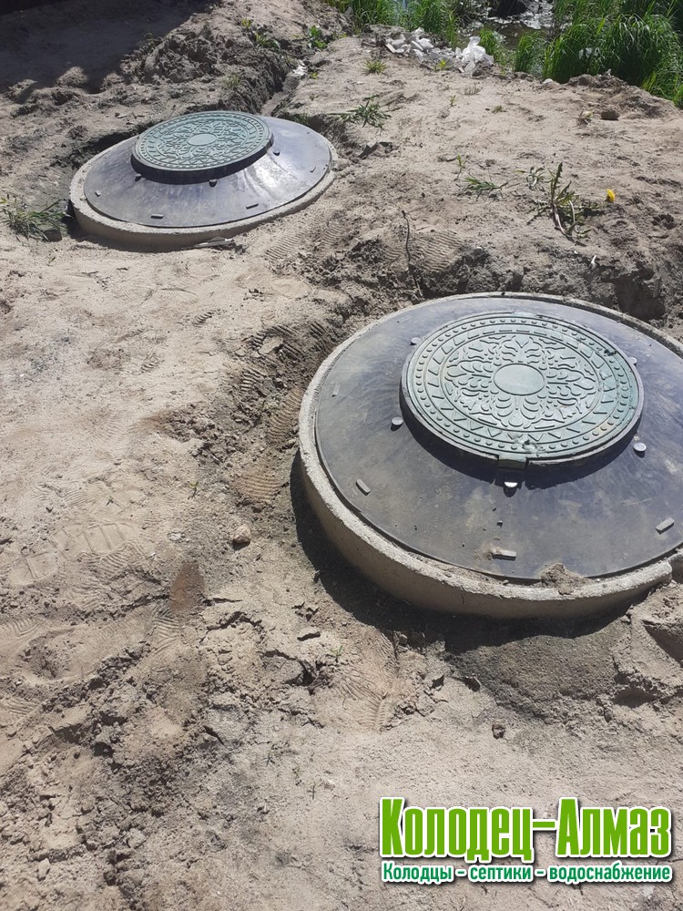 Септик из бетонных колец в Сергиево-Посадском районе